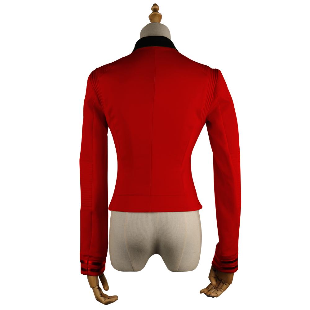 ST Cosicon Discovery Season 2 Female Top Starfleet Commander Uniform with Badge Woman Cosplay Costume