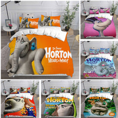 Horton Hears a Who Cosplay Bedding Set Duvet Cover Pillowcases Halloween Home Decor