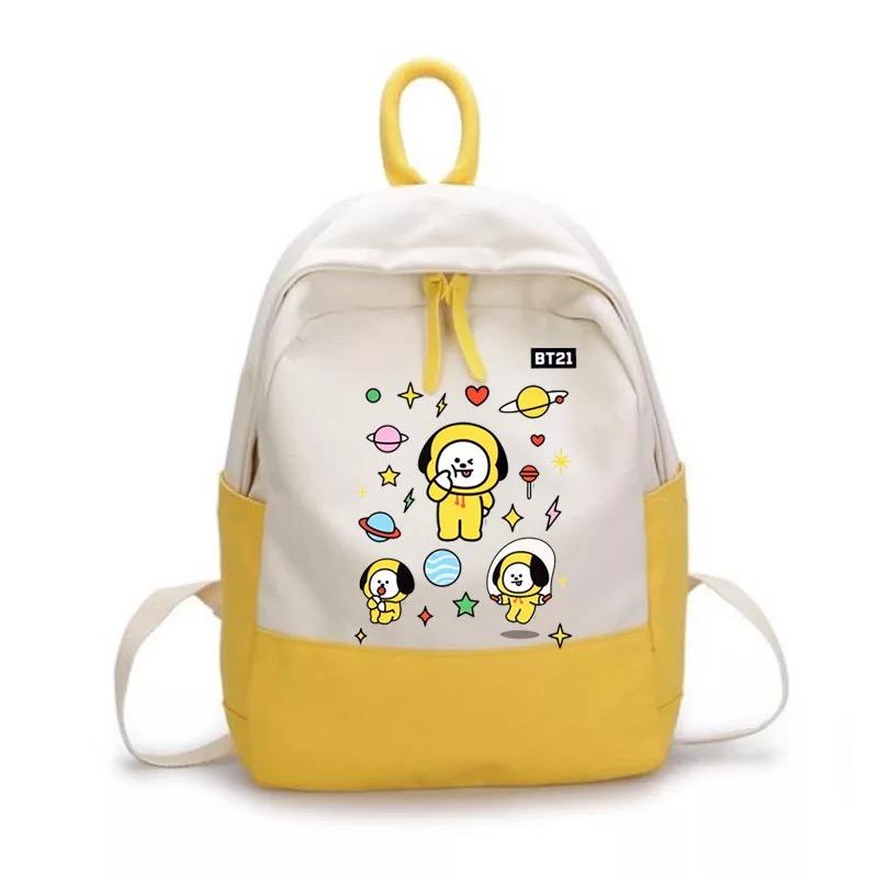 BTS Bangtan Boys BT21 Backpack School Bag Unisex Cosplay Prop