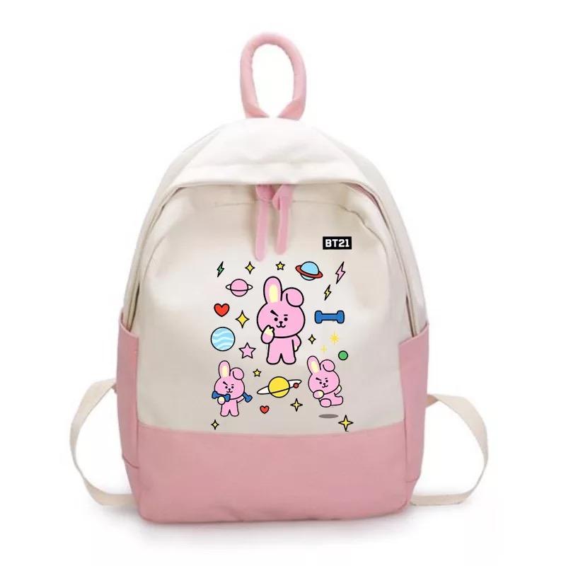 BTS Bangtan Boys BT21 Backpack School Bag Unisex Cosplay Prop