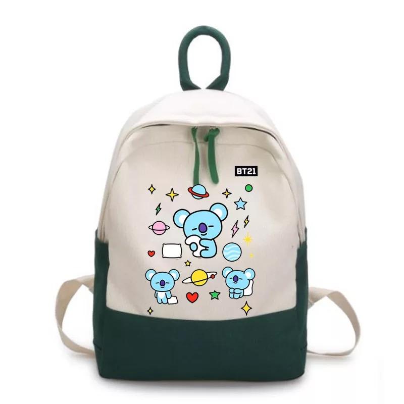 BTS Bangtan Boys BT21 Backpack School Bag Unisex Cosplay Prop