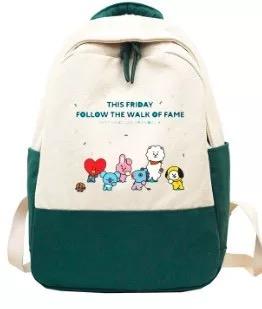 BTS Bangtan Boys BT21 Backpack School Bag Unisex Cosplay Prop