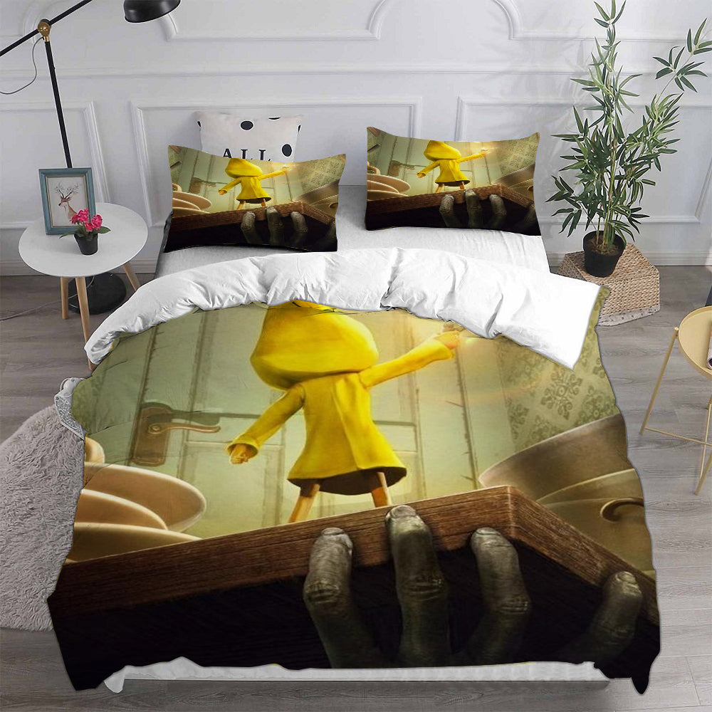 Little Nightmares Cosplay Bedding Set Duvet Cover Pillowcases Halloween Home Decor