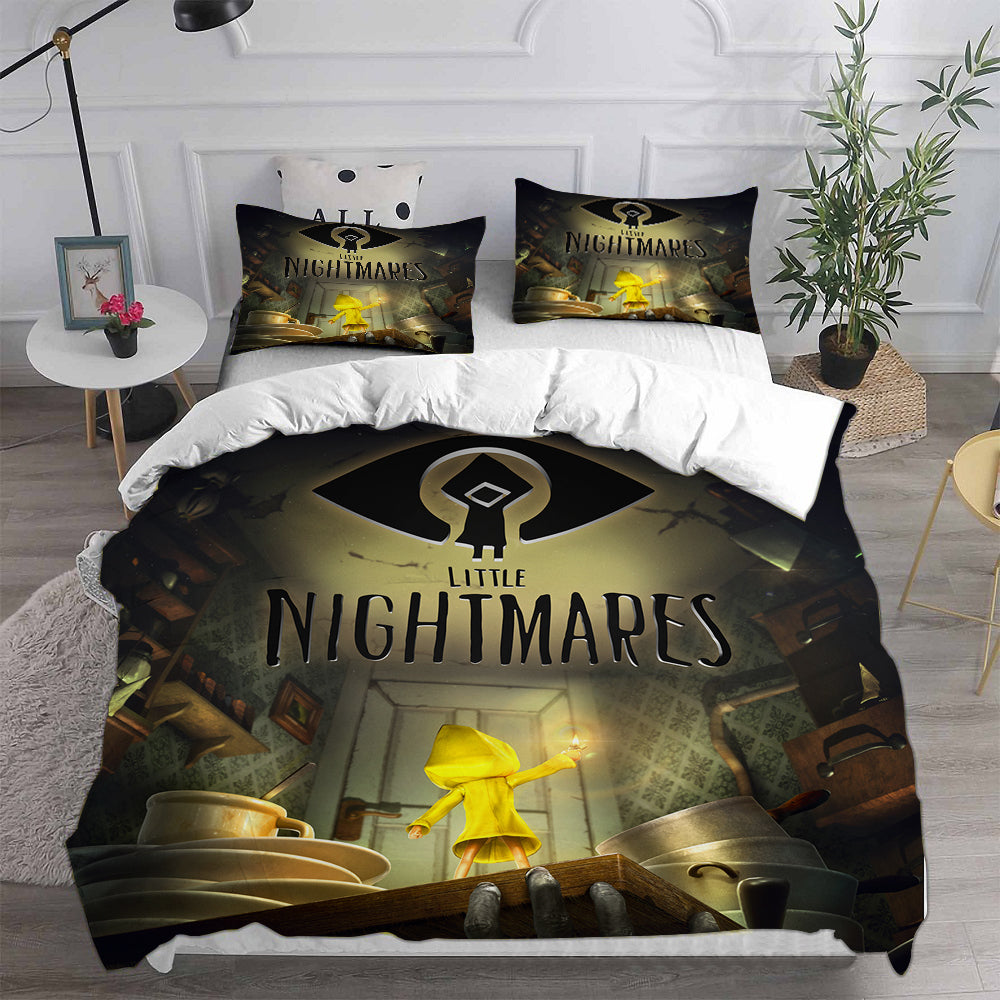 Little Nightmares Cosplay Bedding Set Duvet Cover Pillowcases Halloween Home Decor