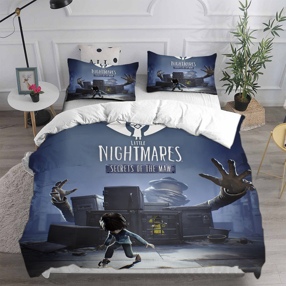 Little Nightmares Cosplay Bedding Set Duvet Cover Pillowcases Halloween Home Decor