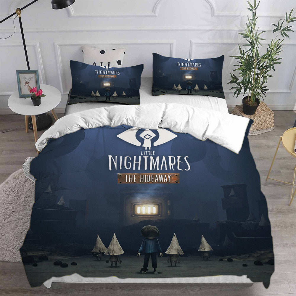 Little Nightmares Cosplay Bedding Set Duvet Cover Pillowcases Halloween Home Decor