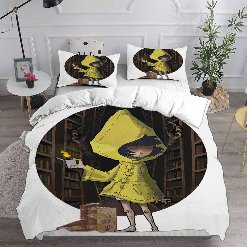 Little Nightmares Cosplay Bedding Set Duvet Cover Pillowcases Halloween Home Decor