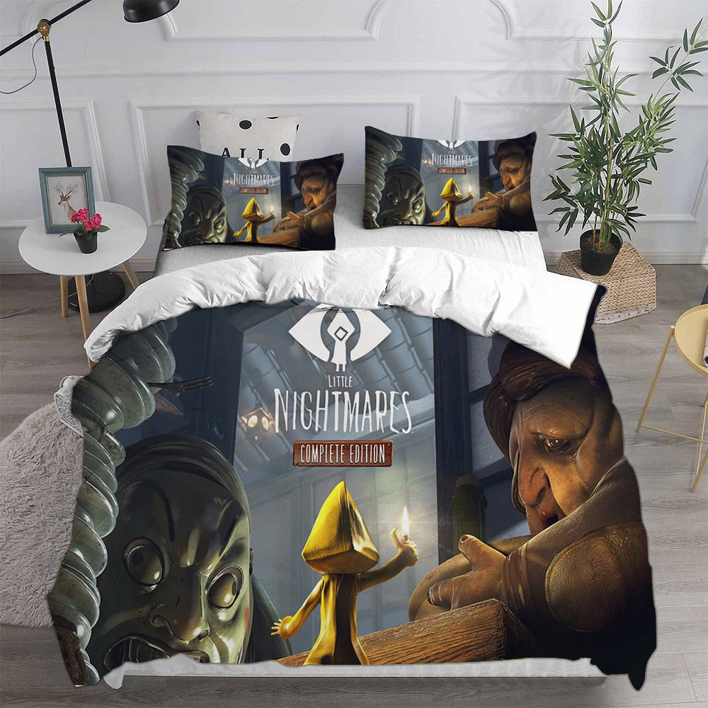 Little Nightmares Cosplay Bedding Set Duvet Cover Pillowcases Halloween Home Decor