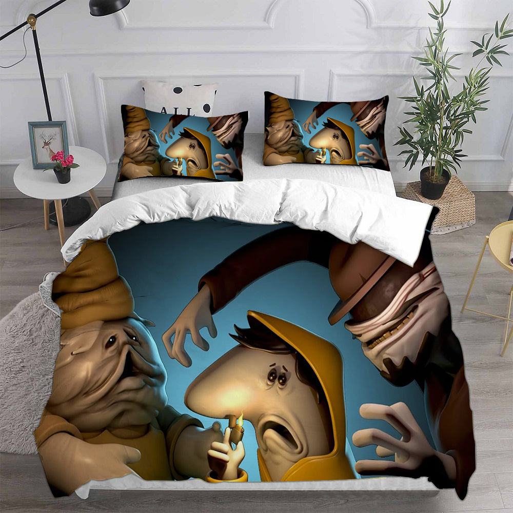 Little Nightmares Cosplay Bedding Set Duvet Cover Pillowcases Halloween Home Decor