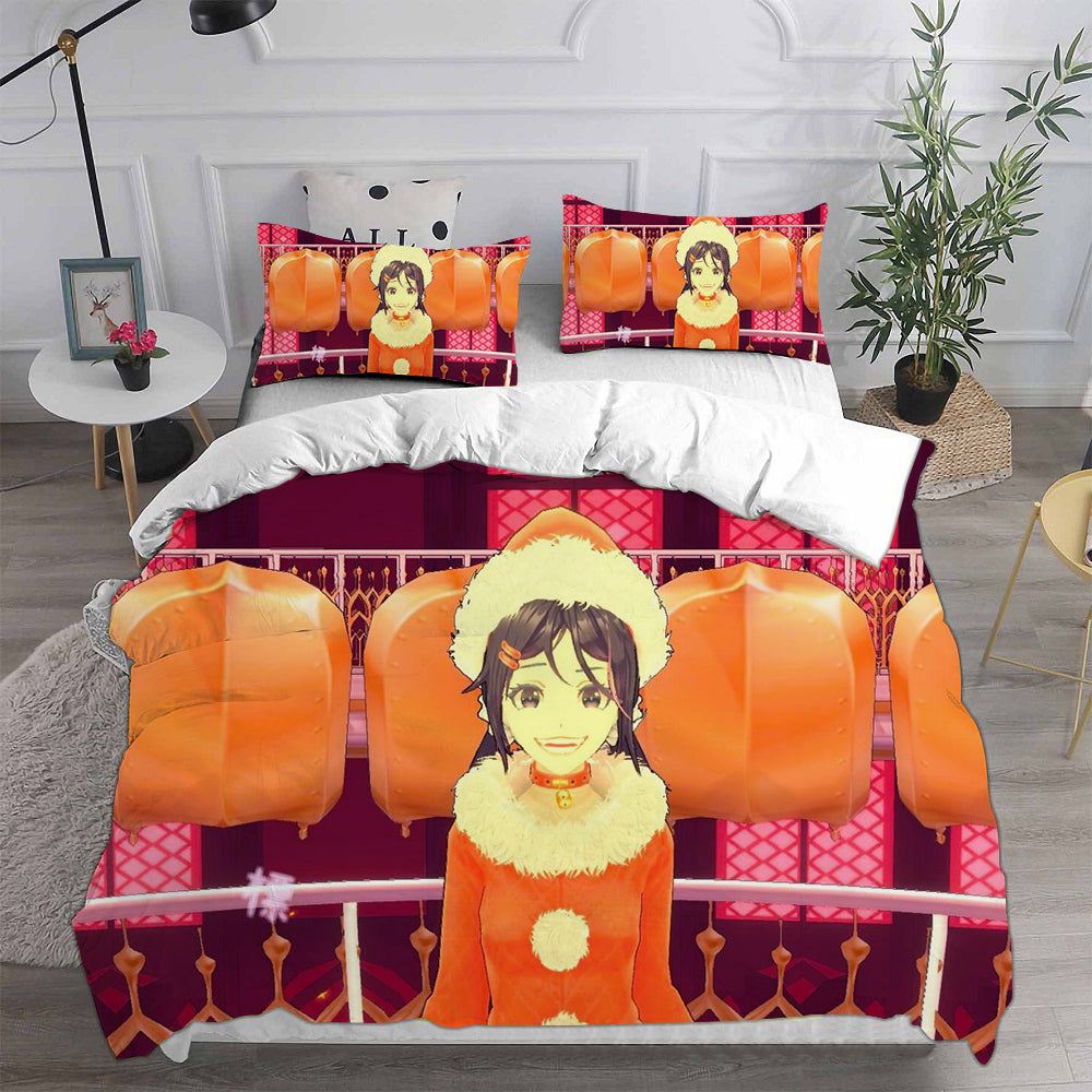 MiSide Cosplay Bedding Set Duvet Cover Pillowcases Halloween Home Decor