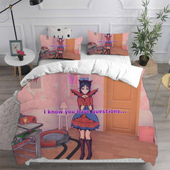 MiSide Cosplay Bedding Set Duvet Cover Pillowcases Halloween Home Decor