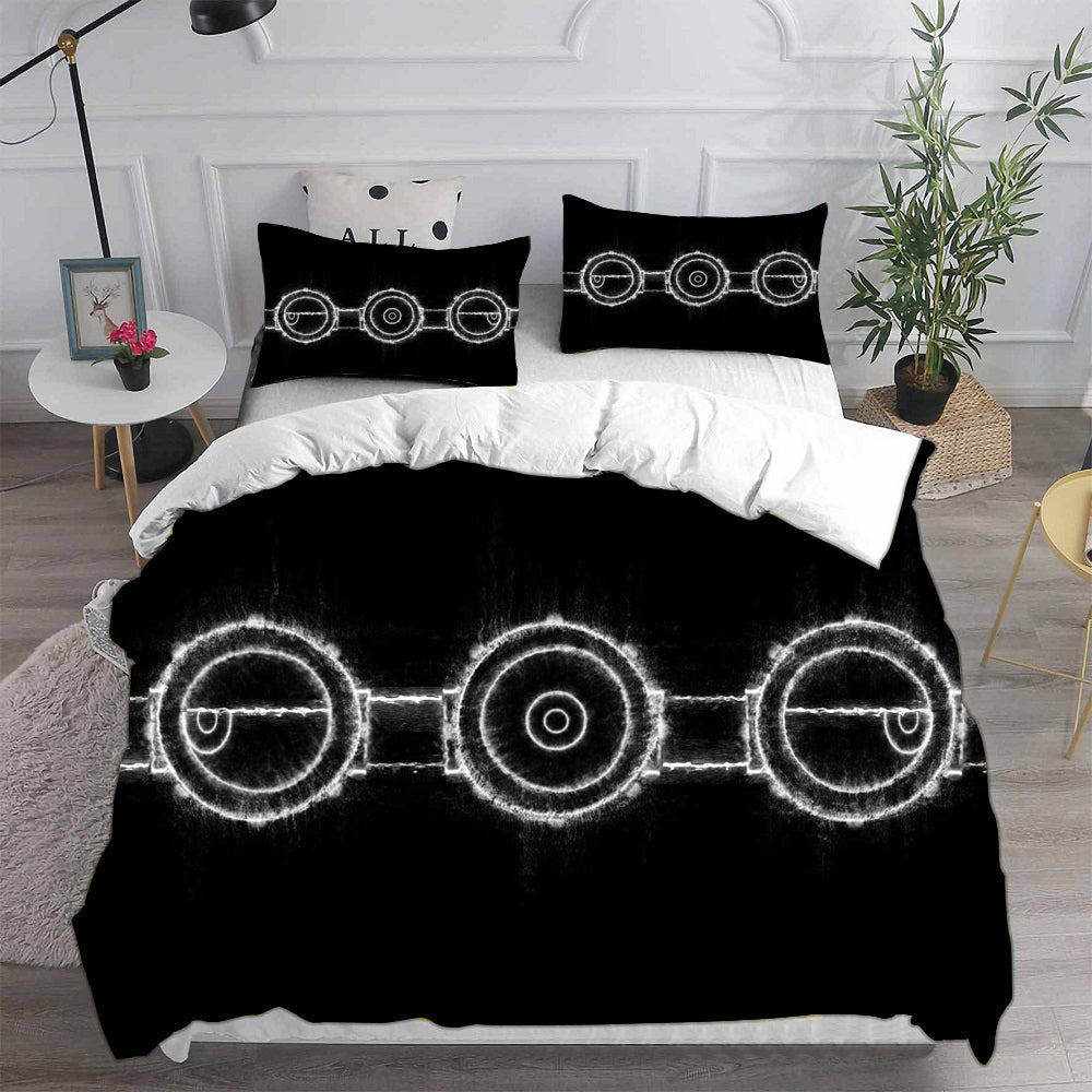 Minions Cosplay Bedding Set Duvet Cover Pillowcases Halloween Home Decor