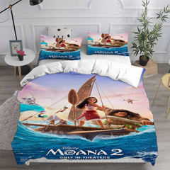 Moana 2  Cosplay Bedding Set Duvet Cover Pillowcases Halloween Home Decor