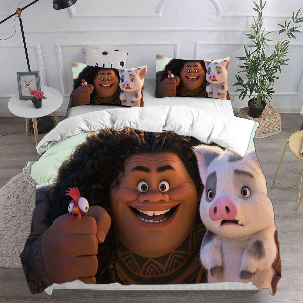 Moana 2  Cosplay Bedding Set Duvet Cover Pillowcases Halloween Home Decor