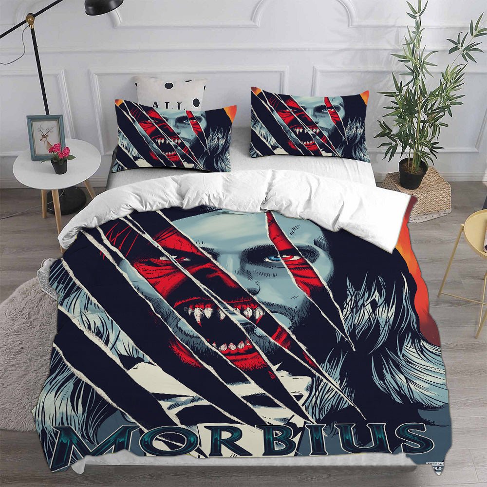 Morbius Cosplay Bedding Set Duvet Cover Pillowcases Halloween Home Decor