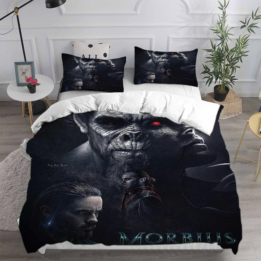 Morbius Cosplay Bedding Set Duvet Cover Pillowcases Halloween Home Decor