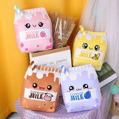 Milk Box Shape Plush Toy Throw Pillows