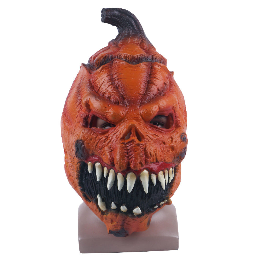 Pumpkin Head Cosplay Mask Halloween Horror Scary Helmet Party Mask