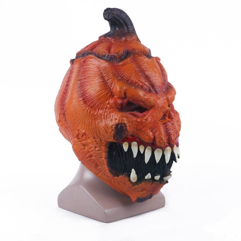 Pumpkin Head Cosplay Mask Halloween Horror Scary Helmet Party Mask