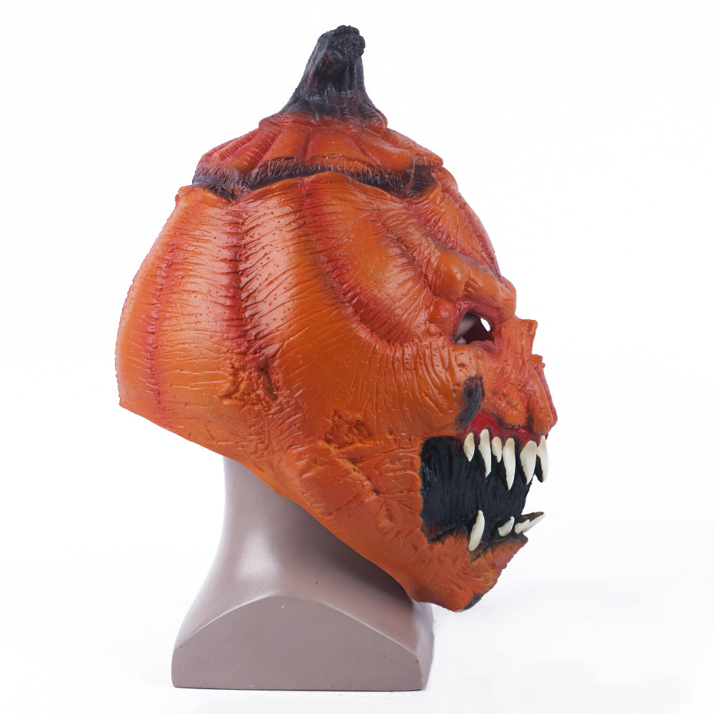 Pumpkin Head Cosplay Mask Halloween Horror Scary Helmet Party Mask