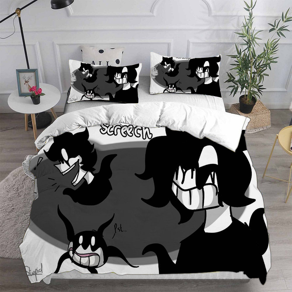 Roblox Doors Cosplay Bedding Set Duvet Cover Pillowcases Halloween Home Decor