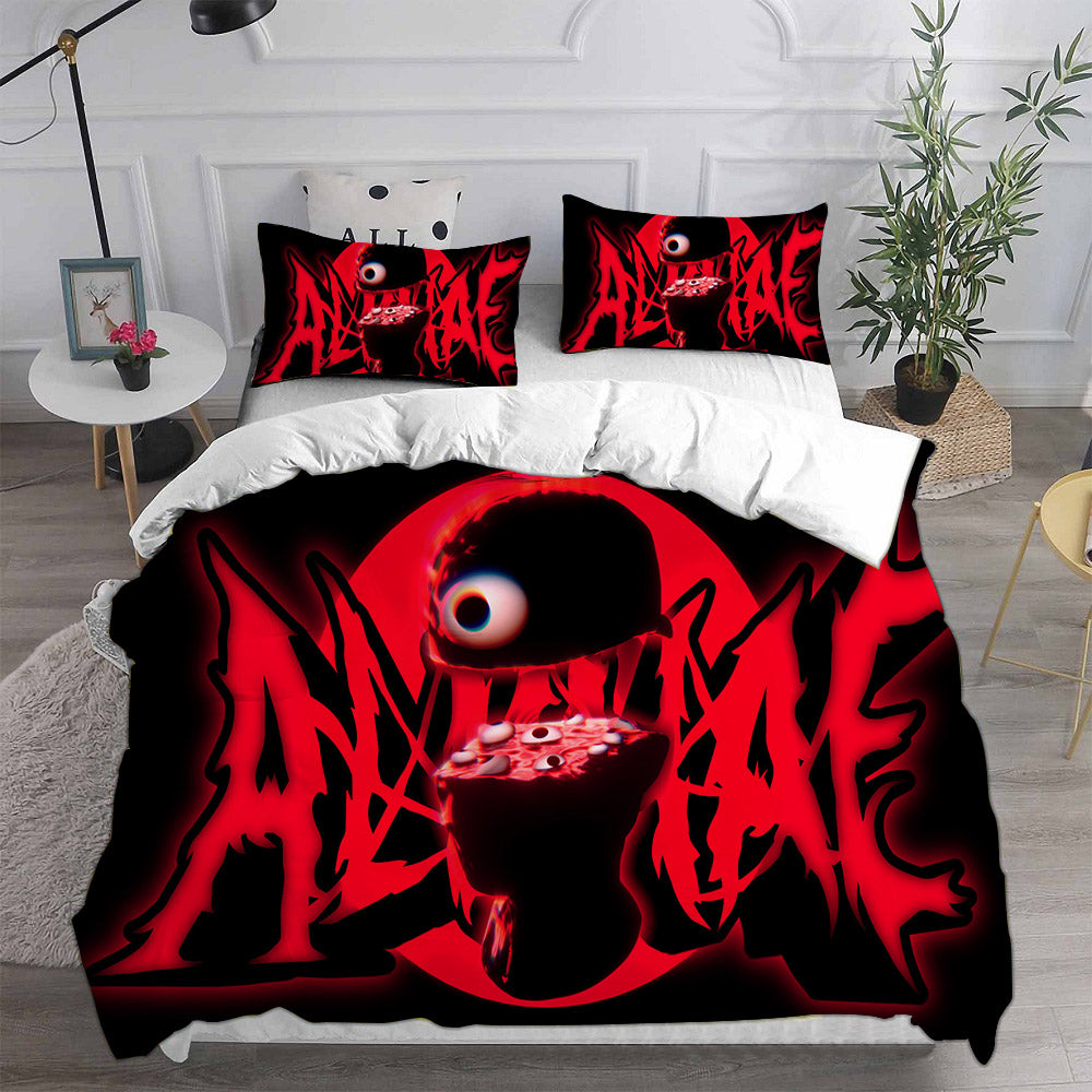 Roblox Doors Cosplay Bedding Set Duvet Cover Pillowcases Halloween Home Decor