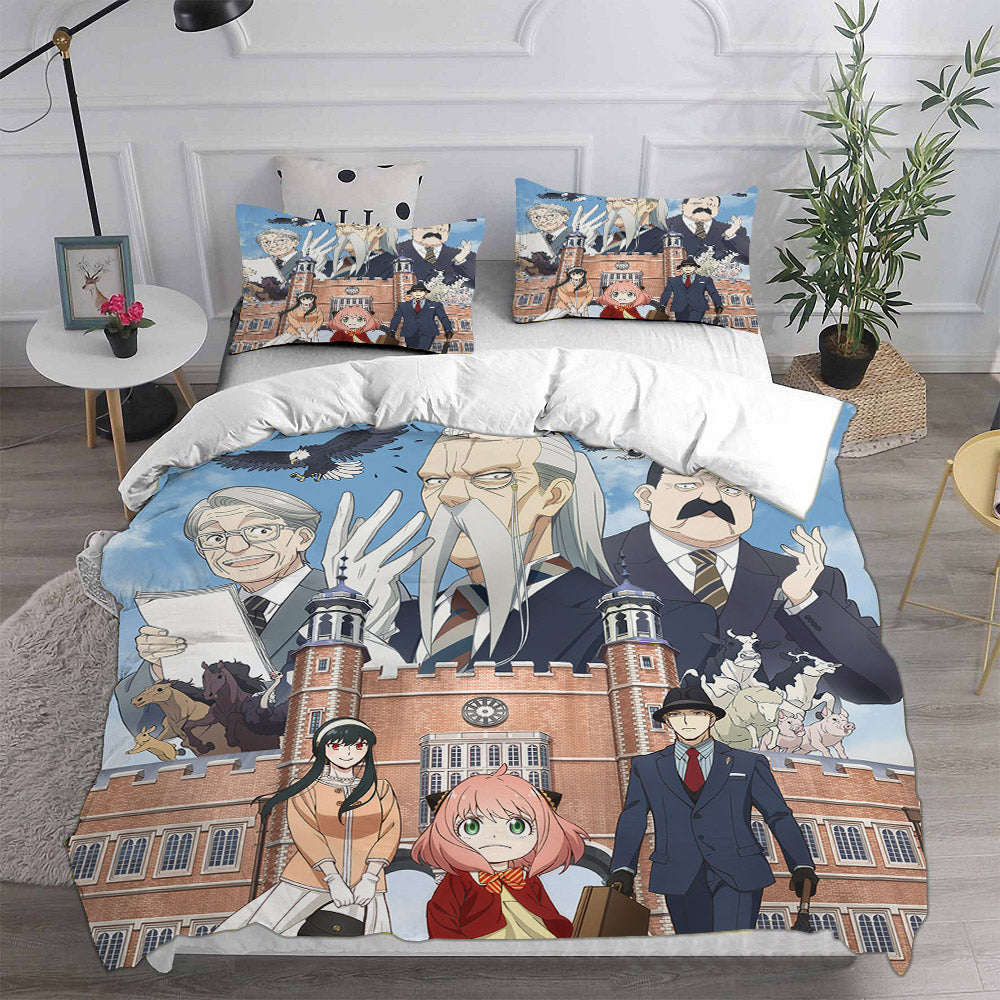 SPY×FAMILY Cosplay Bedding Set Duvet Cover Pillowcases Halloween Home Decor