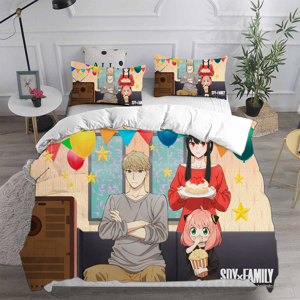 SPY×FAMILY Cosplay Bedding Set Duvet Cover Pillowcases Halloween Home Decor