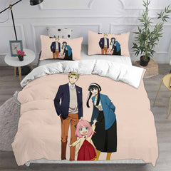 SPY×FAMILY Cosplay Bedding Set Duvet Cover Pillowcases Halloween Home Decor