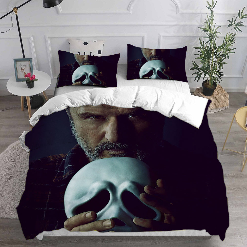 Scream Horror Movie Cosplay Bedding Set Duvet Cover Pillowcases Halloween Home Decor