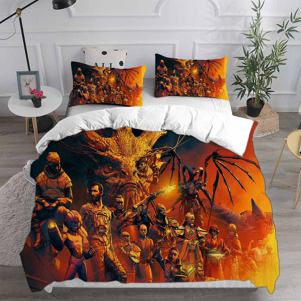 Secret Level Cosplay Bedding Set Duvet Cover Pillowcases Halloween Home Decor