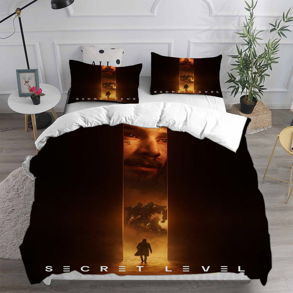 Secret Level Cosplay Bedding Set Duvet Cover Pillowcases Halloween Home Decor