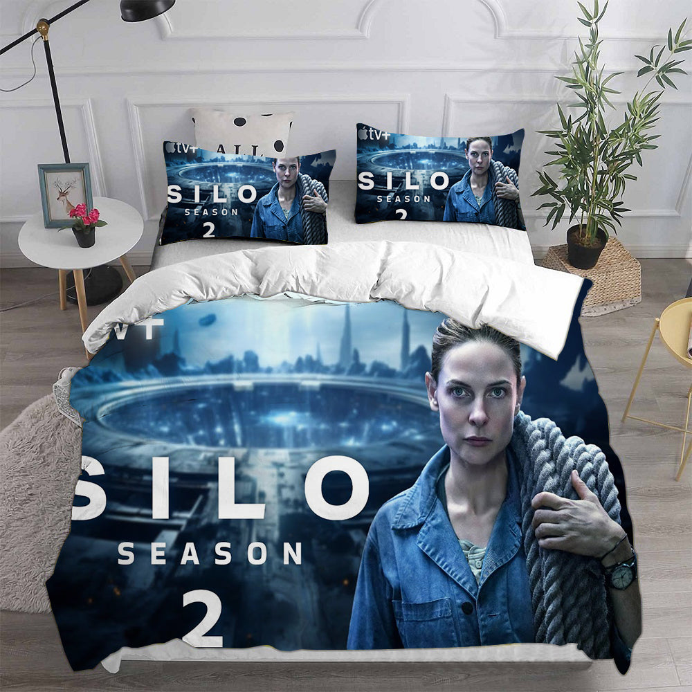 Silo Seanson Cosplay Bedding Set Duvet Cover Pillowcases Halloween Home Decor