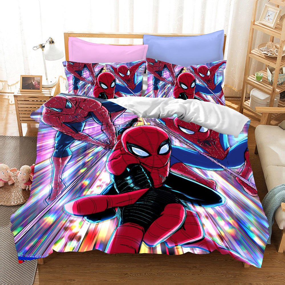 Spider Man No Way Home Cosplay Bedding Set Duvet Cover Pillowcases Halloween Home Decor