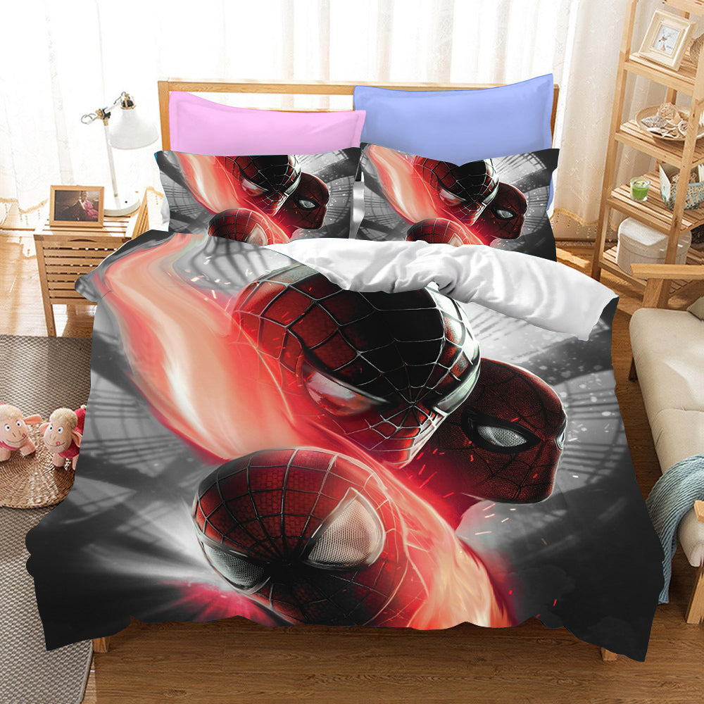 Spider Man No Way Home Cosplay Bedding Set Duvet Cover Pillowcases Halloween Home Decor