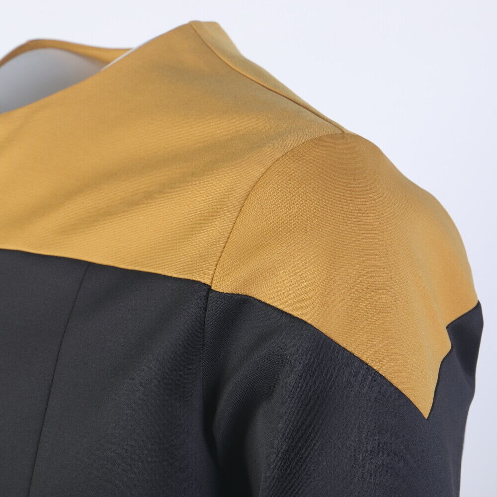 Star Trek Deep Space Nine Commander Gold Blue Uniform Voyager Starfleet Jacket Costume