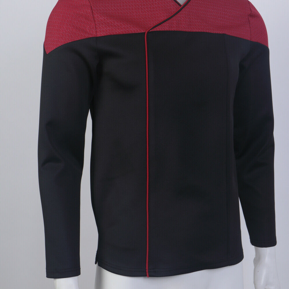 Star Trek  Picard 2  Command Red Uniform Cosplay Starfleet Gold Blue Top Shirts Costume