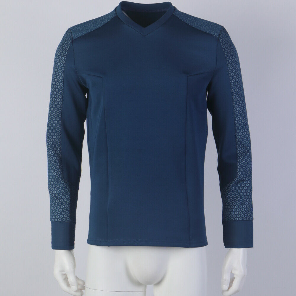 Strange New Worlds Captain Pike Gold Uniforms Startfleet Blue Red  Yellow Top Shirts