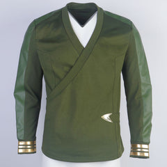 Strange New Worlds Captain Pike Green Uniforms Starfleet Top Shirts Costumes