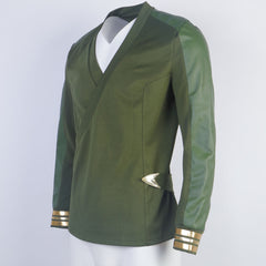 Strange New Worlds Captain Pike Green Uniforms Starfleet Top Shirts Costumes