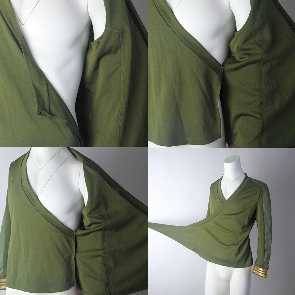 Strange New Worlds Captain Pike Green Uniforms Starfleet Top Shirts Costumes