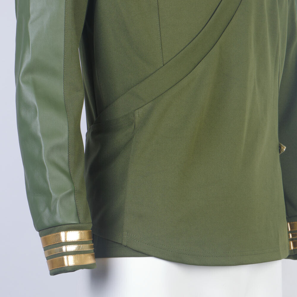 Strange New Worlds Captain Pike Green Uniforms Starfleet Top Shirts Costumes