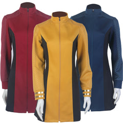 Strange New Worlds Cosplay Number One Gold Blue Red Dress Starfleet Uniforms