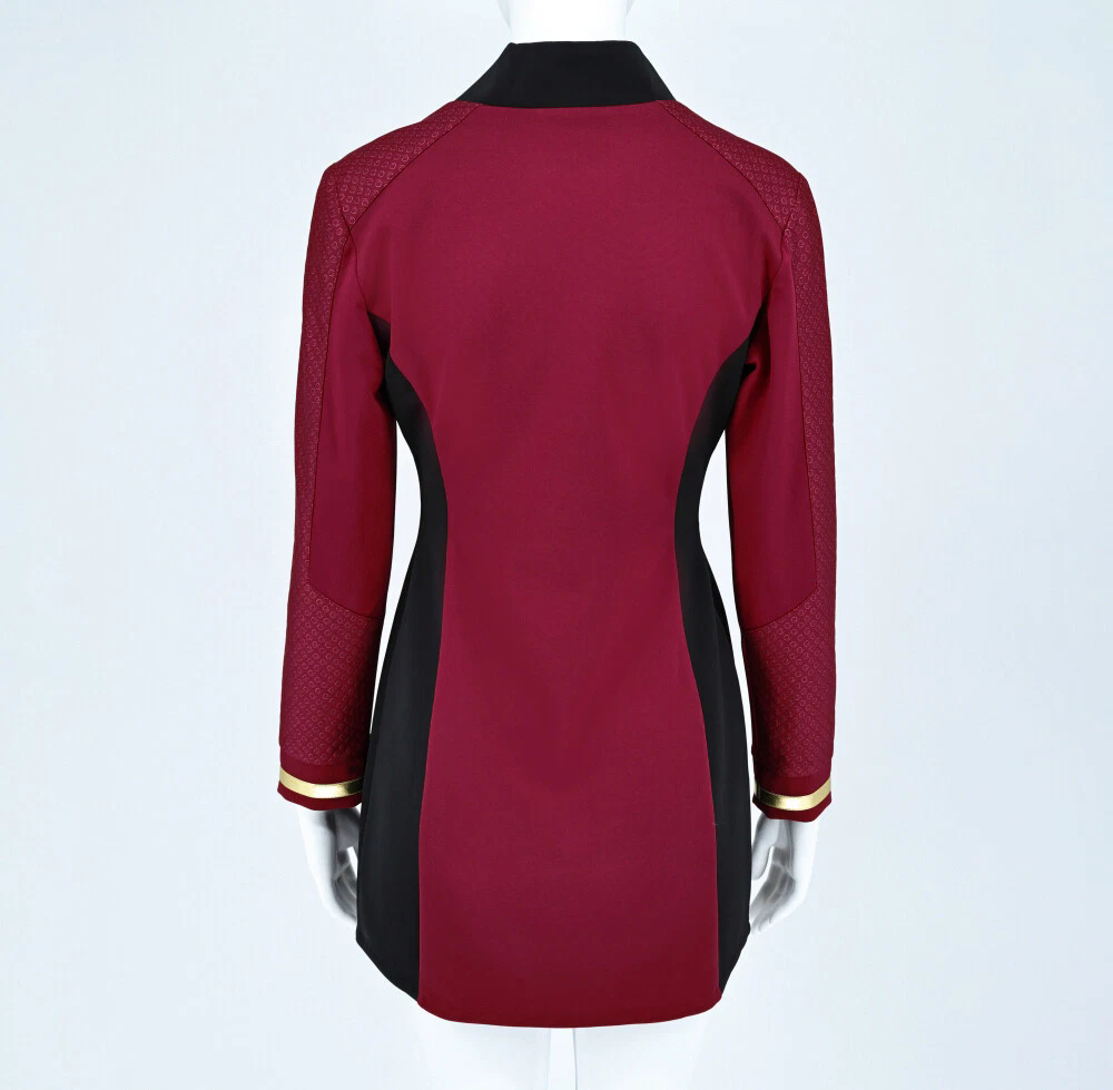 Star Trek Strange New Worlds Uhura Red Dress Uniforms Startfleet Shirts Costumes