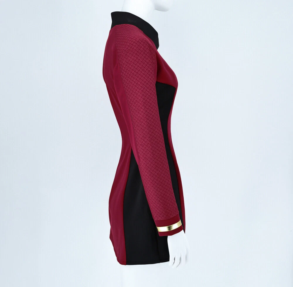 Star Trek Strange New Worlds Uhura Red Dress Uniforms Startfleet Shirts Costumes
