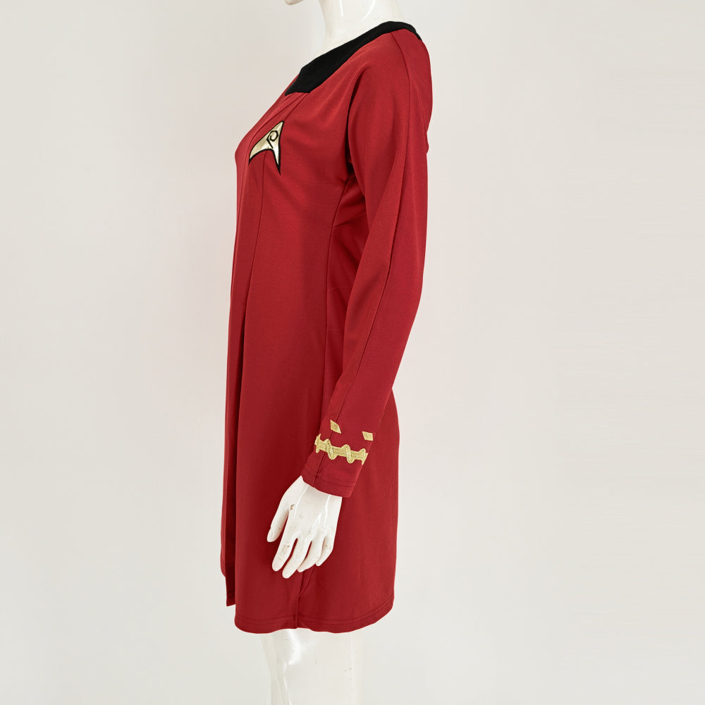 Star Trek TOS Female Duty Uniforms The Original Series Blue Gold Red Dress Costume