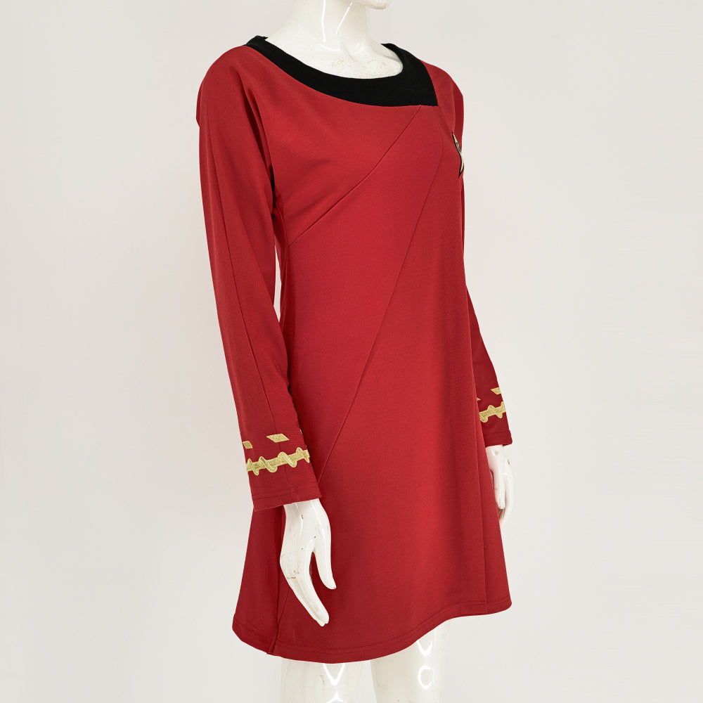 Star Trek TOS Female Duty Uniforms The Original Series Blue Gold Red Dress Costume