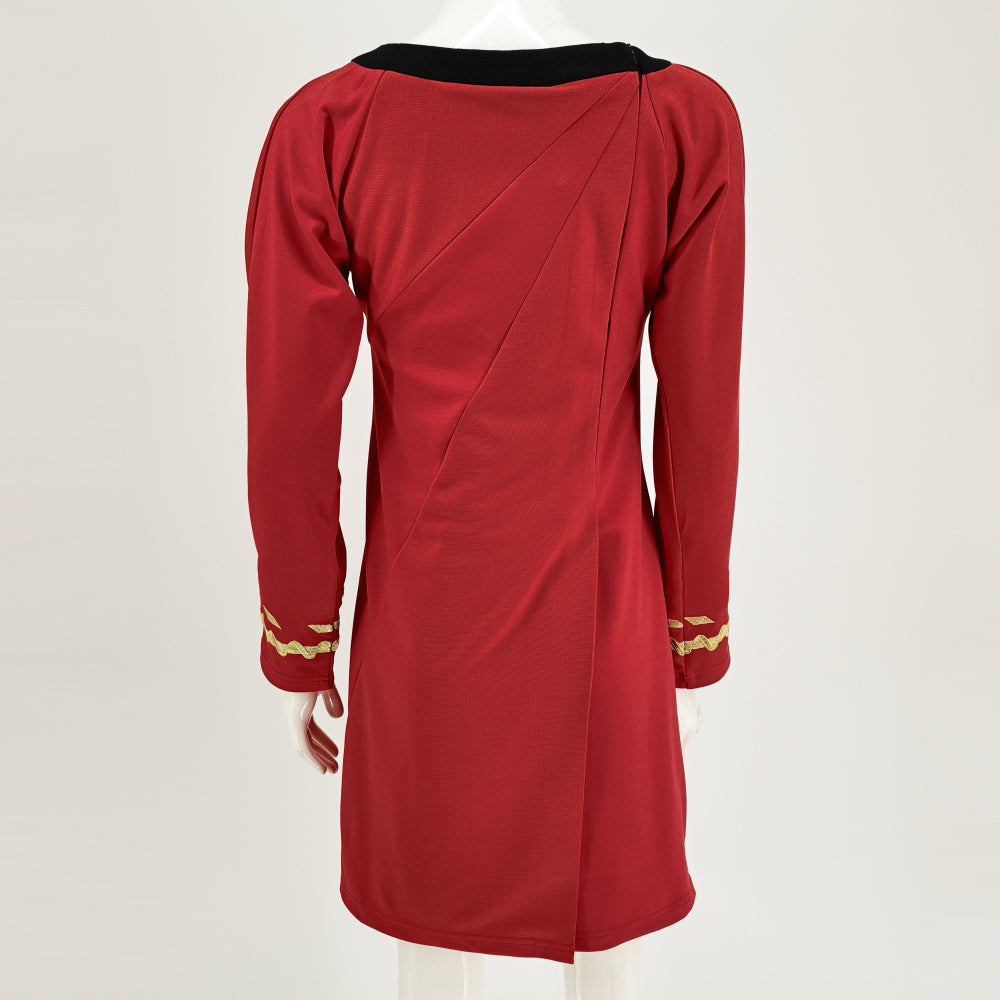 Star Trek TOS Female Duty Uniforms The Original Series Blue Gold Red Dress Costume