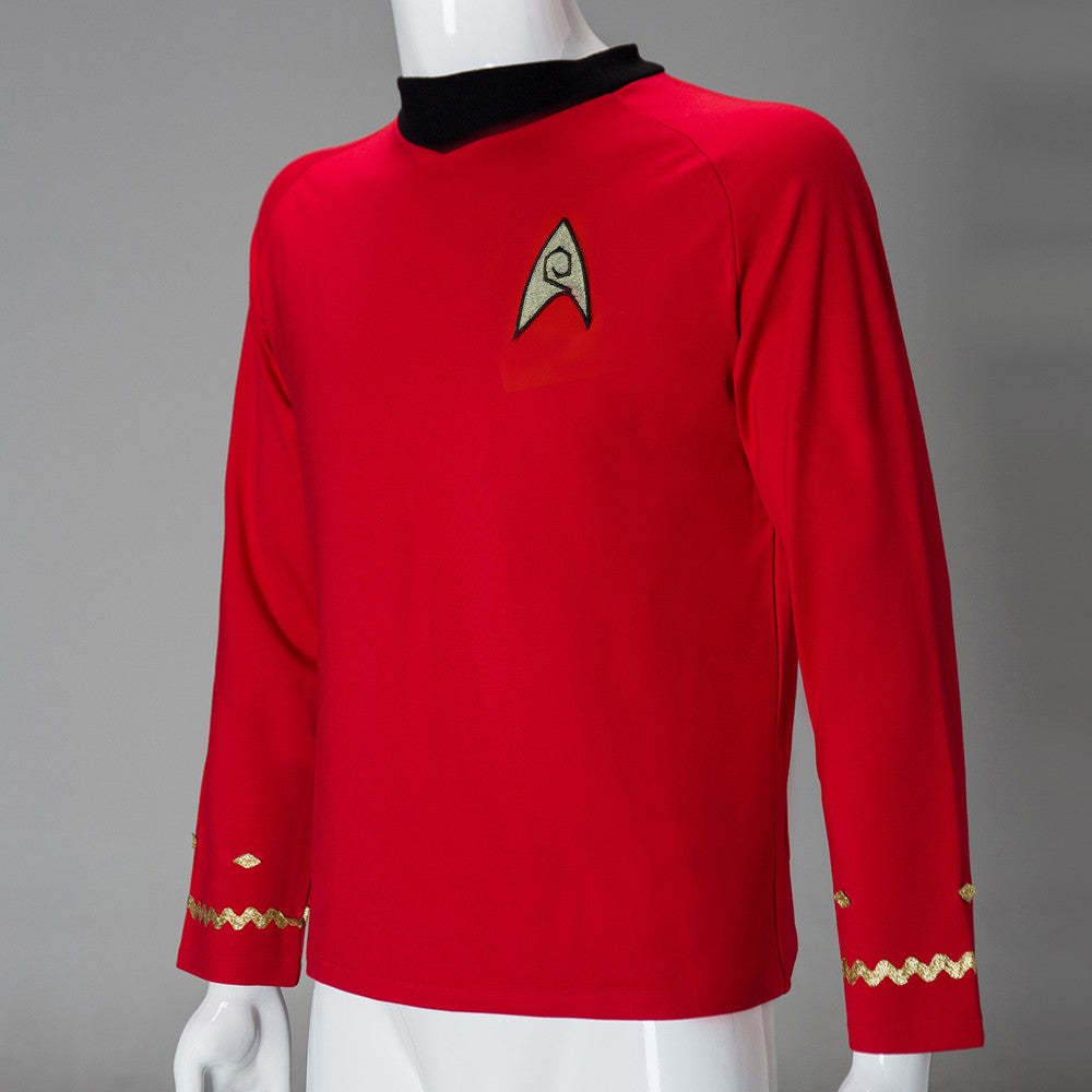 Star Trek  TOS The Original Series Captain Kirk Shirt Uniform Halloween Cosplay Costume