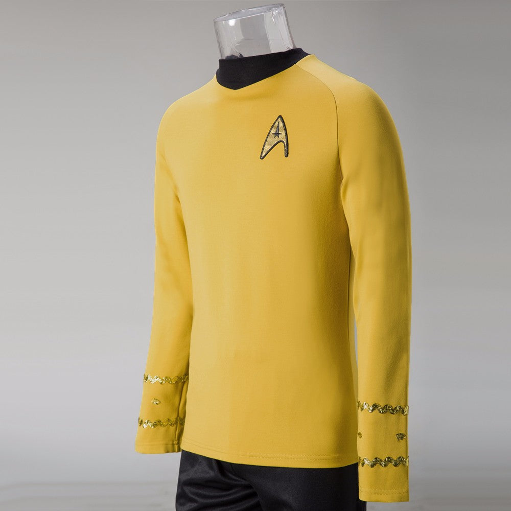 Star Trek  TOS The Original Series Captain Kirk Shirt Uniform Halloween Cosplay Costume